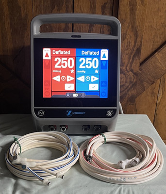 Zimmer ATS 4000 Tourniquet System with Red and Blue hose set.  4000TS