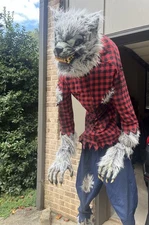 RARE Home Depot Home Accents Halloween Classics 7 FT Howlin Werewolf Animatronic