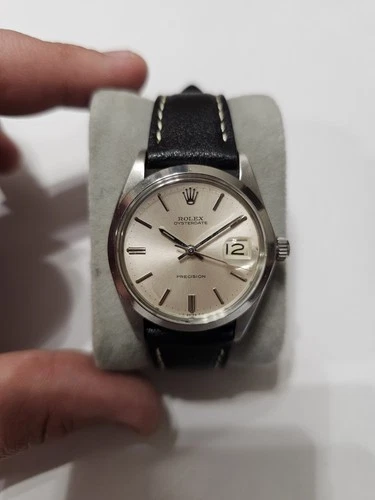 Rolex Oysterdate Precision 6694 Manual Wind Silver Dial