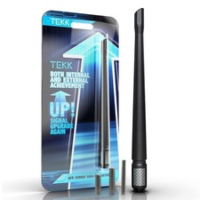 TEKK Carbon Fiber Short Antenna Compatible with Ford / F150 7.9 Inches, BLACK