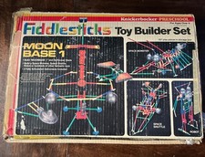 Vintage Fiddlesticks Moon Base 1 Toy Builder Set With Box And Instructions Used
