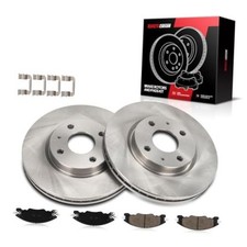 54161+D1339 Front Disc Brake Rotor and Ceramic Brake Pad Set Kit for 2008