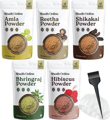 Herbal Hair Mask Powder bo, Indian Ayurvedic Herbal Powder for Hair