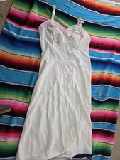 Vintage 50's White Women's Slip with Lace Trim