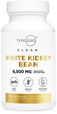Type Zero Clean White Kidney Bean Capsules 6,500 MG Per Serving, 90 Servings 