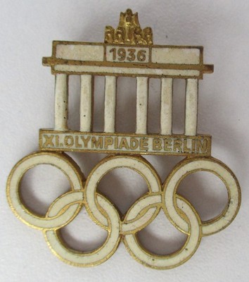 Abzeichen XI. Olympiade Berlin 1936 - Wilhelm Deumer, Lüdenscheid (111396)