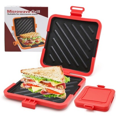 Mikrowelle Toastie Sandwichmaker, Maker mit abnehmbarem ROT 