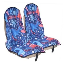 Car Seat Cover Protector Front Seats,for Gym 2Pcs Front Seat Towel Dinosaur