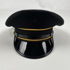 Bayly Hat Cap Fitted Mens XS 6 3/4-6 5/8 Black AirForce Service Uniform Officer
