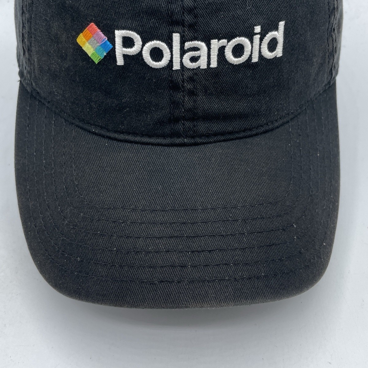 Polaroid Hat Adult Adjustable Strapback Black Baseball Cap Dad