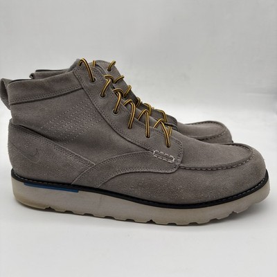Nike ACG Kingman Moc Toe Gray Suede Chukka Boots 525387-014 Size 13