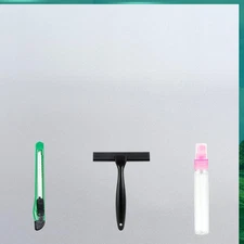 Frosted Glass Window Film with Tools,Reusable Window Privacy Film,Static Clings 