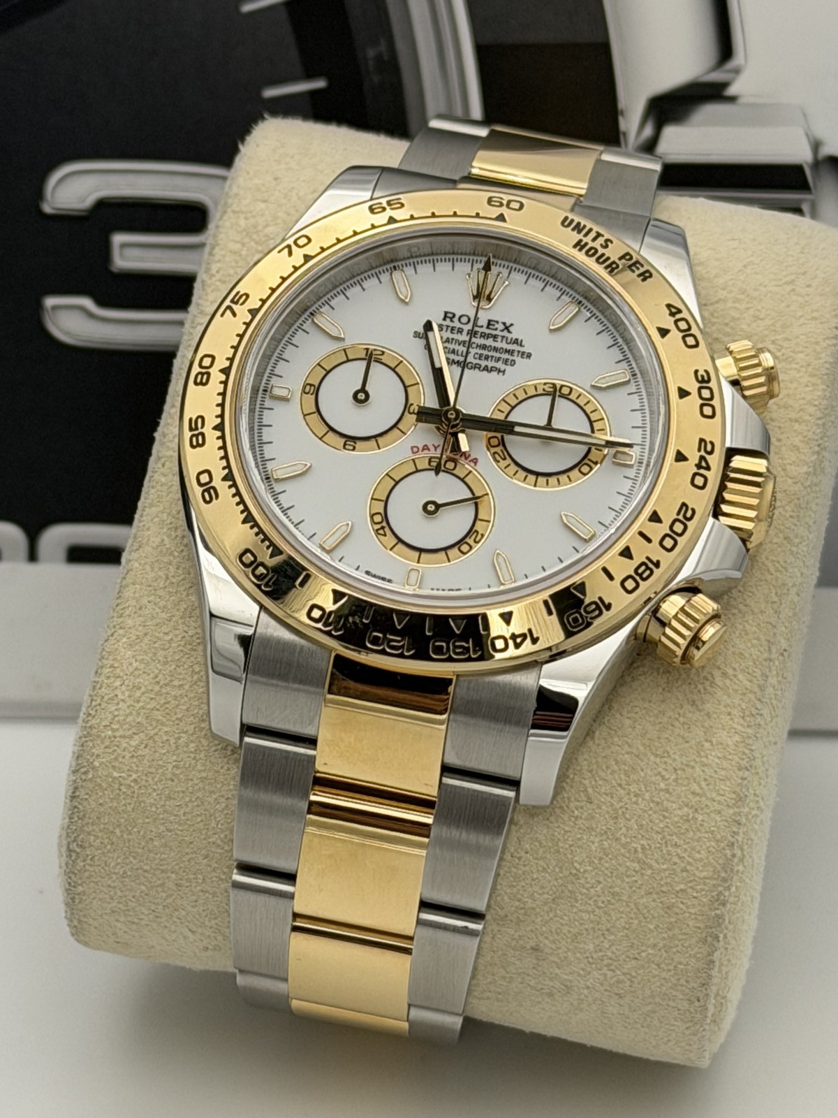 Rolex Daytona 126503 white dial, bi metal, oyster bracelet 2024