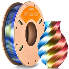 ERYONE Silk Tri Color PLA Filament 3D Printer 1.75mm +/- 0.03mm, Multicolor