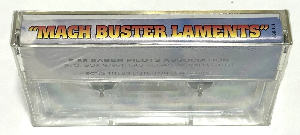 F-86 Saber Pilots Association Cassette Mach Buster Laments Sealed Mint Rare - Image 2 of 3