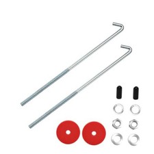 Car Battery Hold Down J Bolts with Washers 8 Inch