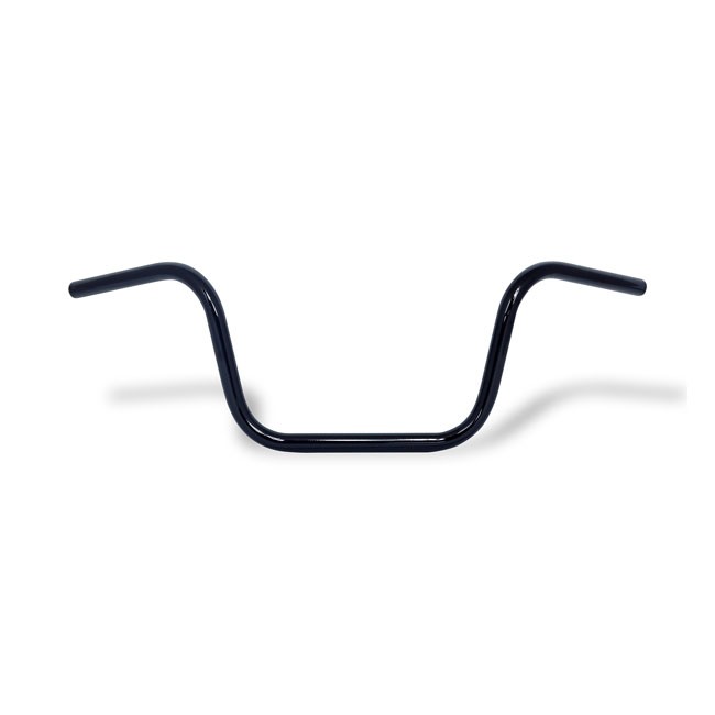 10"" Ape Hanger Bars 1"" (25mm) Diameter Classic Motorcycle Handlebars - Black