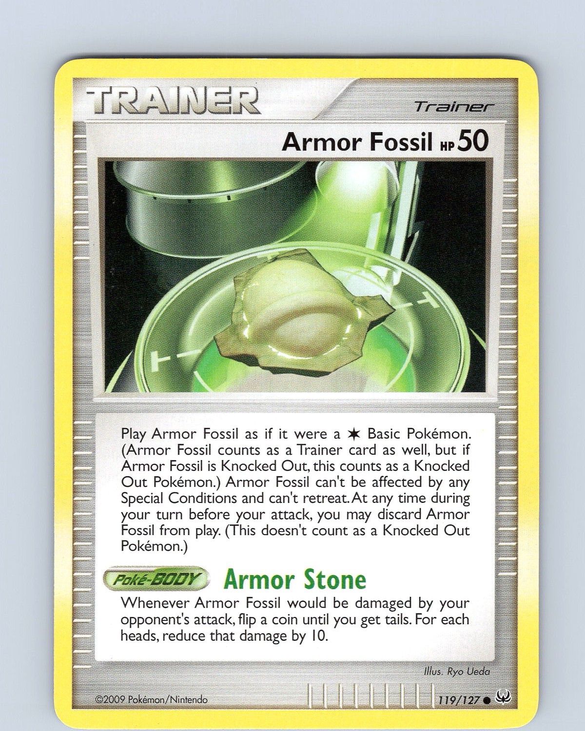 Pokemon TCG Armor Fossil Platinum 119/127 Regular Common Card Played HP-MP