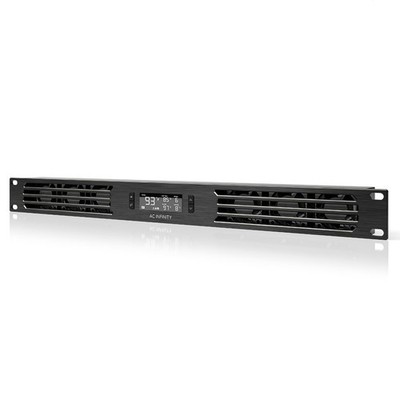AC Infinity CLOUDPLATE T1 1U RackMount Exhaust Fan Panel for 19'' Racks