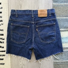 Vintage Levi s 80s Orange Tab Cut Off Jean Shorts Size 31