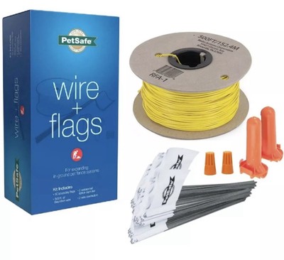 PETSAFE Wire & Flag Kit - 500 FT Boundary Wire 50 Flags 2 Splice Capsules