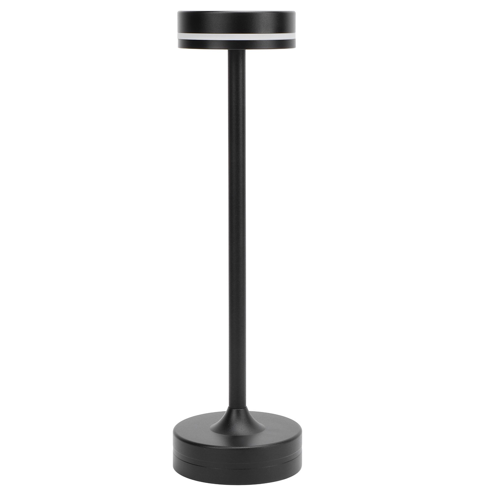 Small Bedside Table Lamp Cordless Rechargeable 3 Color Stepless Dimmable Touc H