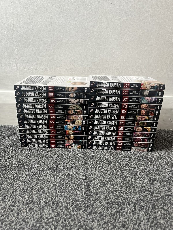 Jujutsu Kaisen Manga Lot Vol 0-24 English VIZ Media Gege Akutami Softcover