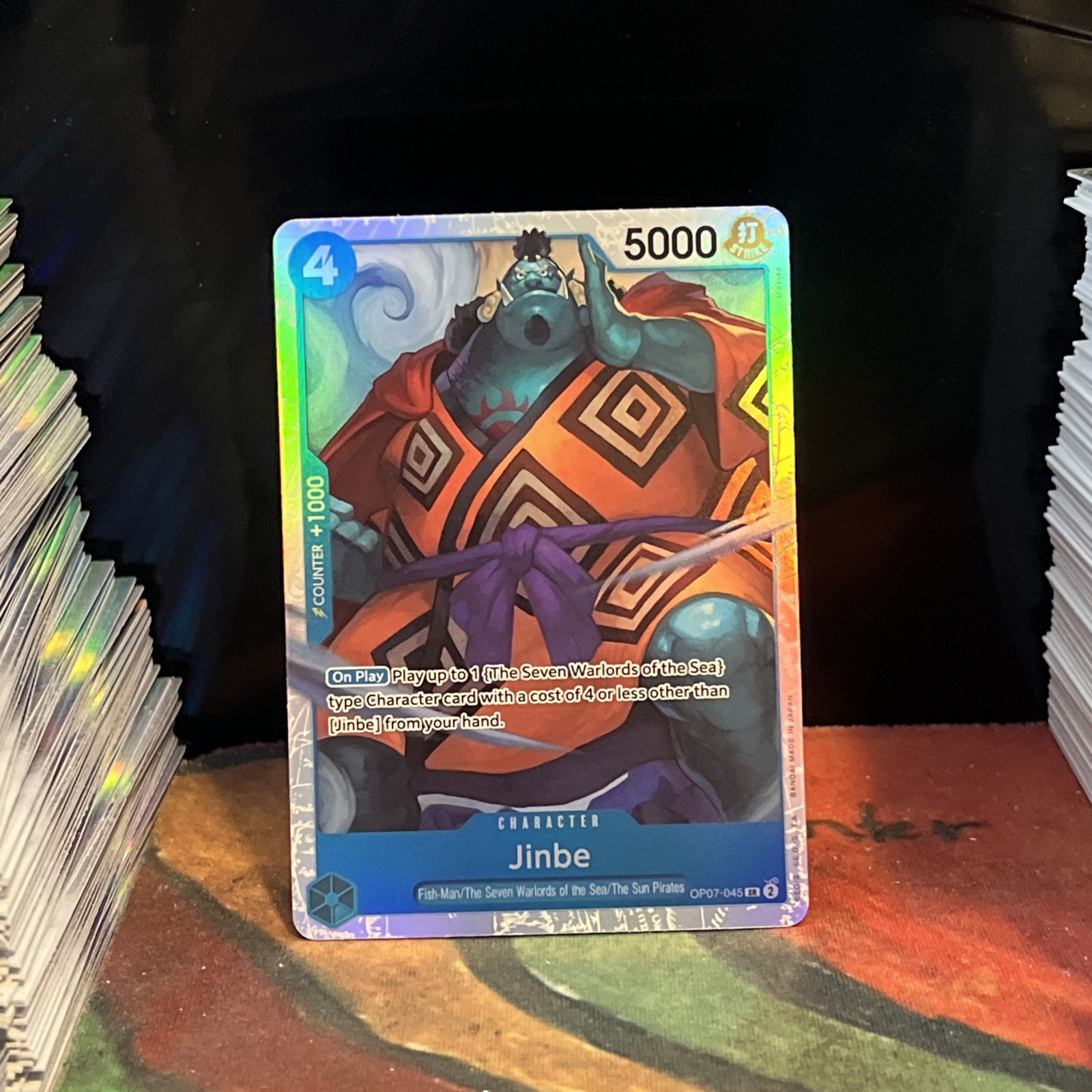 OP07-045 JINBE Super Rare SR 500 Years In The Future One Piece English Card