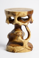 Bonsai Beistelltisch Rund Holz Hocker Massiv Tisch Beistelltisch Blumenhocker