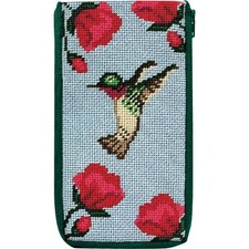 Alice Peterson Company Eyeglass Case Needlepoint Kit - Hummingbird