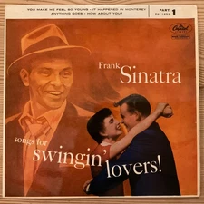 FRANK SINATRA Songs For Swingin' Lovers No. 1 Ex+ 1950s UK Capitol EAP-1-653 EP