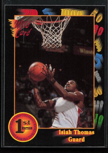 Isiah Thomas #7 — 1991 Wild Card basketball card