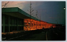 Vintage United Airlines Terminal JFK International Airport Postcard
