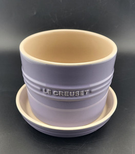 Le Creuset Herb Planter with Tray - 14 cm - Bluebell - In Excellent Condition