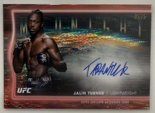 2025 Topps Midnight UFC Jalin Turner Horizon Signatures /75 Auto