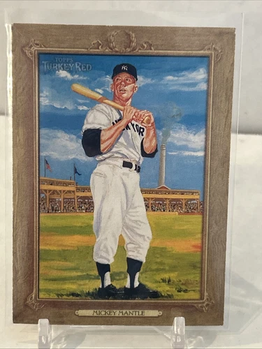 2007 Topps Turkey Red Mickey Mantle #34 - New York Yankees - Picture 2 of 3