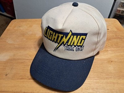 K-Products Lightning IMI-Corn Snapback Baseball Cap Men's Adjustable Cream Navy