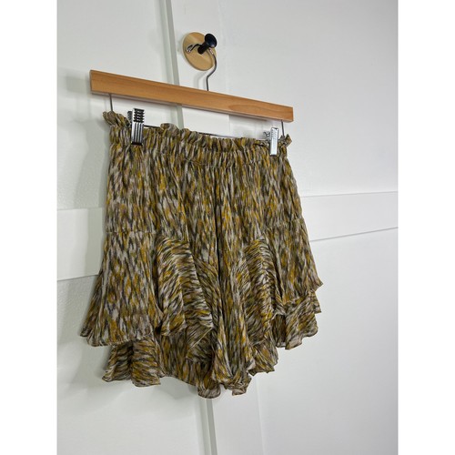 NEW Isabel Marant Etoile Sornel Ruffled Shorts Women's Green Size: 34 - Picture 3 of 7