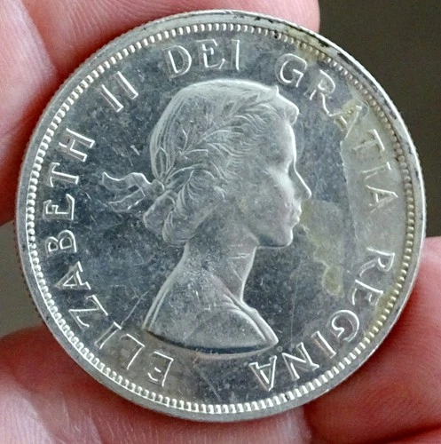 Canada 1959 CANADIAN 80% SILVER DOLLAR / Elizabeth II