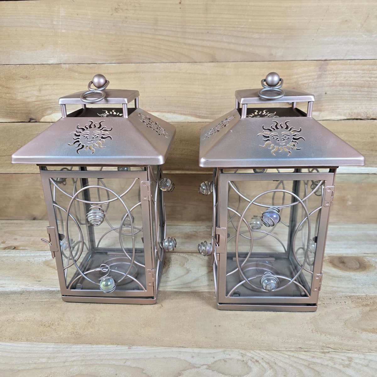 6 bougies lampions partylite neuves lavande et bois de santal
