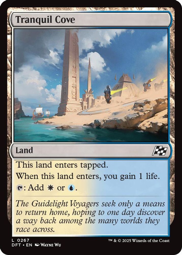 2025 Magic: The Gathering: Aetherdrift - Tranquil Cove (#267, L, Near Mint)