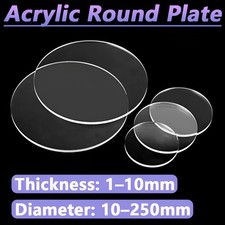 Transparent Circles Laser Cut Disc Circles Diameter 10mm-250mm DIY Plastic Disc