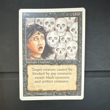 Magic: The Gathering Fear Enchantment Black Mark Poole Wizards Regular