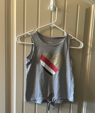Justice Heart Tank Kids Size 8