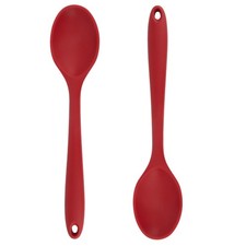 Cooking Spoon 2Pcs Red Large Serving Spoons 10.8'' Heat 9+7 inches,
