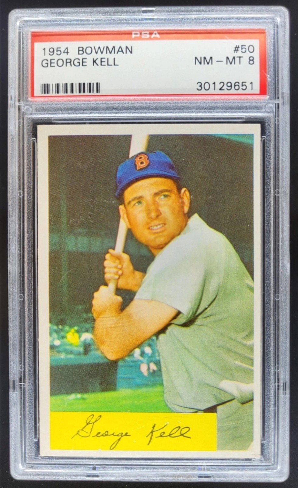 1954 Bowman George Kell #50 PSA 8 Boston Red Sox
