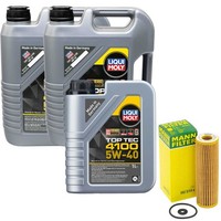 MotoröL Set 4100 5W-40 Liqui Moly 11 Liter + ÖLfilter FüR Mercedes Sprinter 5-T