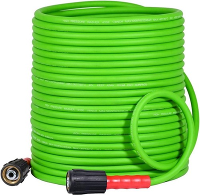 #ad Flexible Pressure Washer Hose 100FT 1 4quot; 3200 PSI M22 14mm Female Ends Kin... $81.07