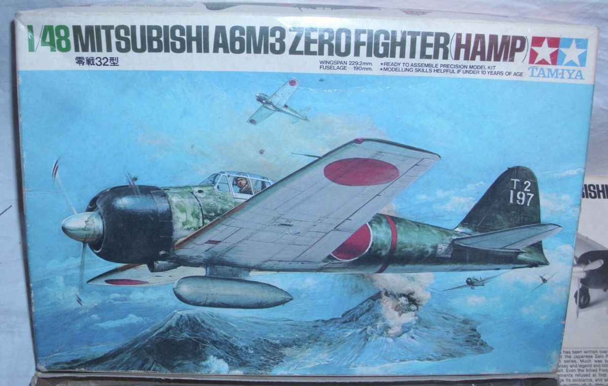 TAMIYA MITSUBISHI A6M3 ZERO WWII AIRCRAFT MODEL KIT 1:48 MA125 | eBay