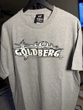 Vintage WWE Goldberg T-Shirt Men's Size XL Grey Fear the Spear 2003 Wrestling